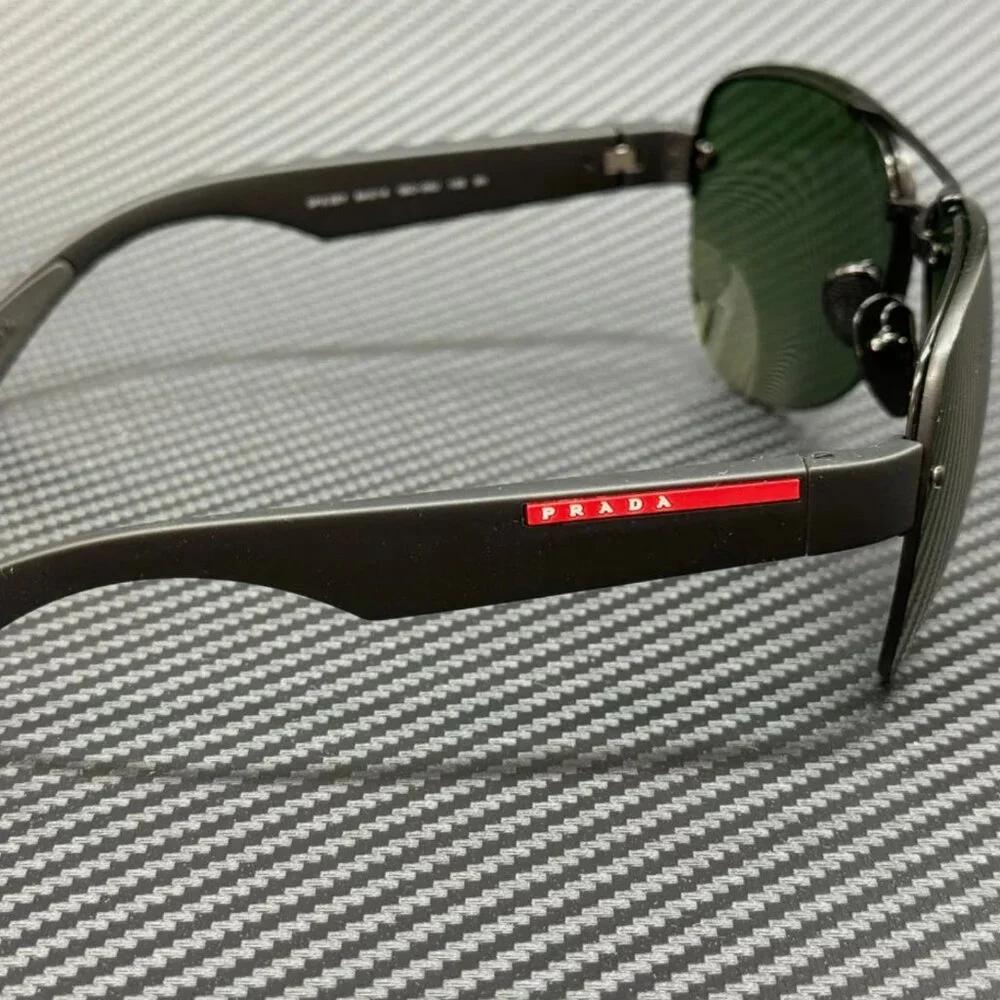 Prada Green Men's 64mm Sunglasses New